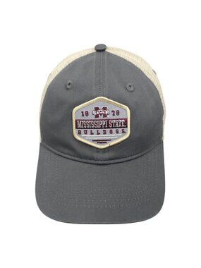 MSU Mississippi State Bulldogs Youth Trucker Hat Gray Mesh Snapback Kids Cap